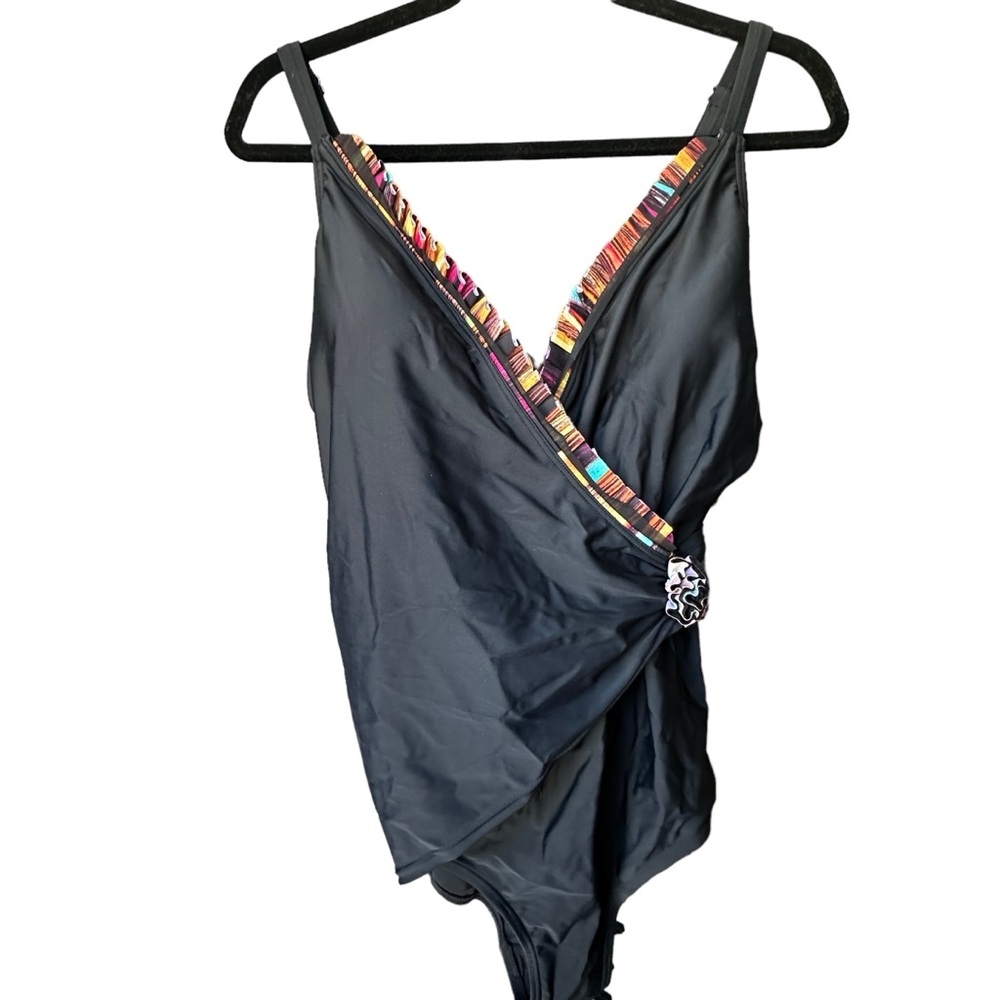 Christina Swimsuit w/ Built in Bra and Frills by 16W